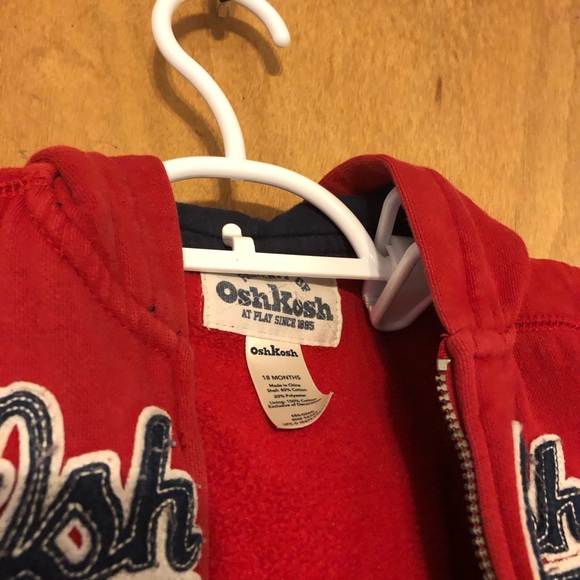 Oshkosh zip up hoodie - Picture 3 of 5